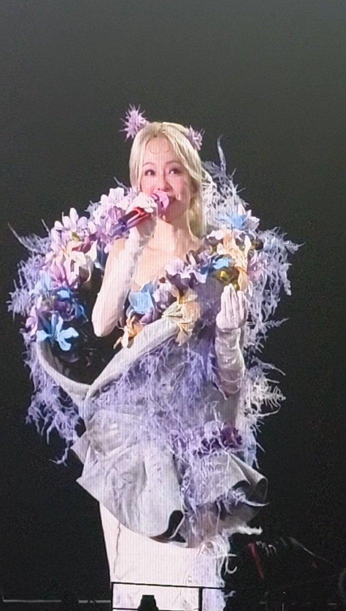 張韶涵南京演唱會化身薰衣草花仙子