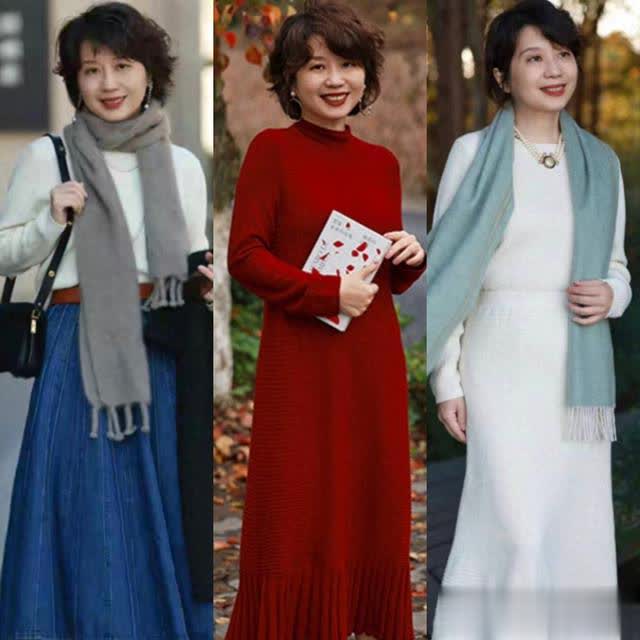 50歲大媽穿搭真美！不裝嫩不顯老，大方得體超吸睛 